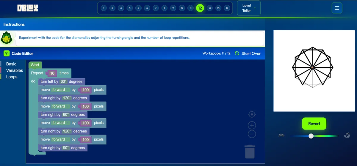 Ansicht der DBLOX-Plattform mit dem visuellen Code-Editor